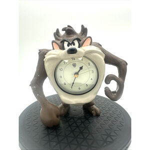 Super Cute Vintage Rare Taz Clock Looney Tunes Tazmanian Devil